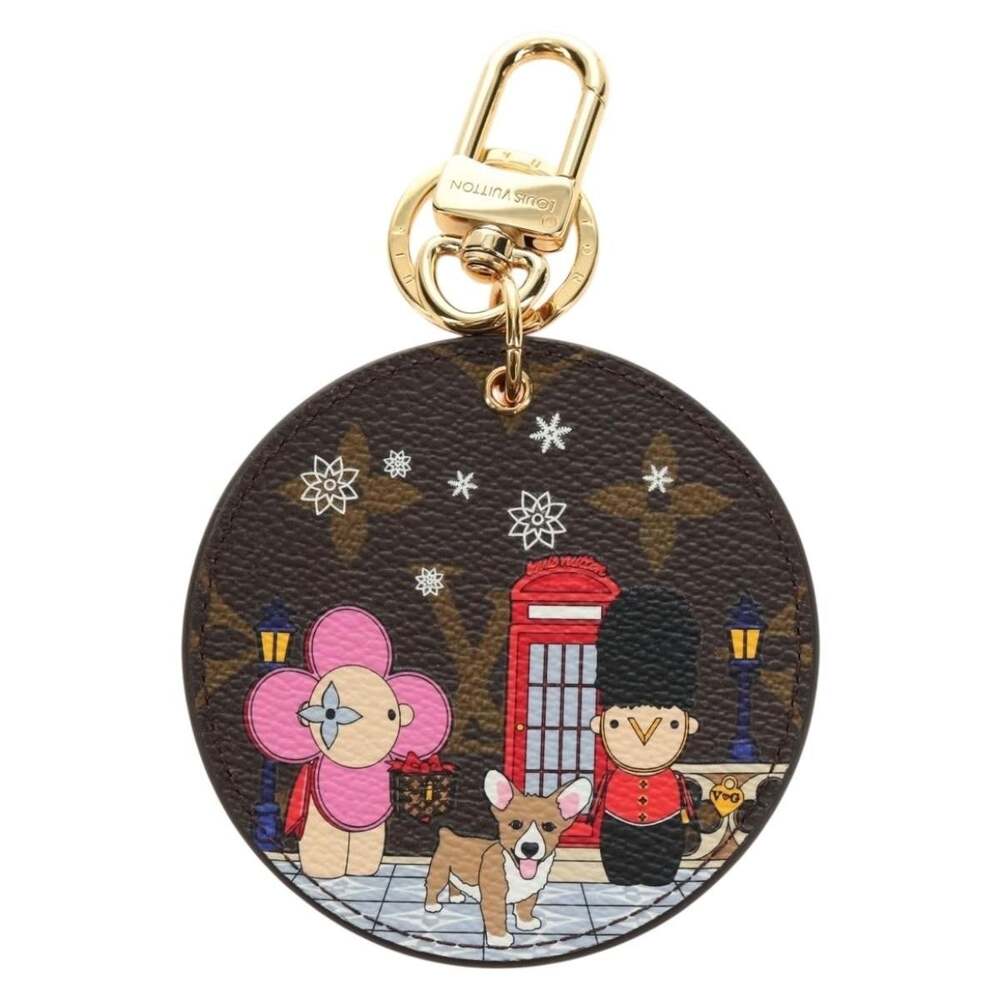 Louis Vuitton Monogram Vivienne Porte Cre Illustre Charm Brown